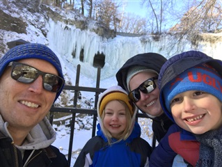 The Stiegler Family on a snowy adventure