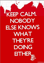 Keep Calm. Nobody Else Knows What They're Doing Either.